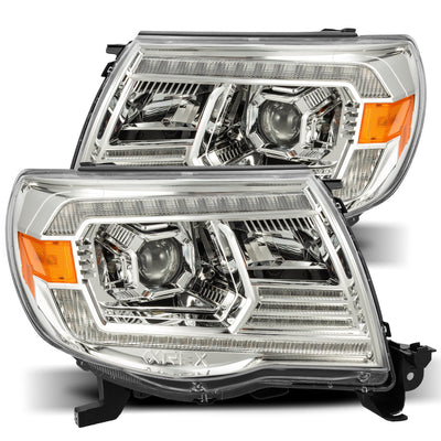 ALPHAREX - 05-11 Toyota Tacoma LUXX-Series LED Projector Headlights Chrome-Lighting-Deviate Dezigns (DV8DZ9)