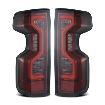 ALPHAREX - PRO-Series LED Tail Lights | Red Smoke | 19-23 Chevrolet Silverado 1500/20-23 Silverado 2500HD/3500HD-Tail Lights-Deviate Dezigns (DV8DZ9)