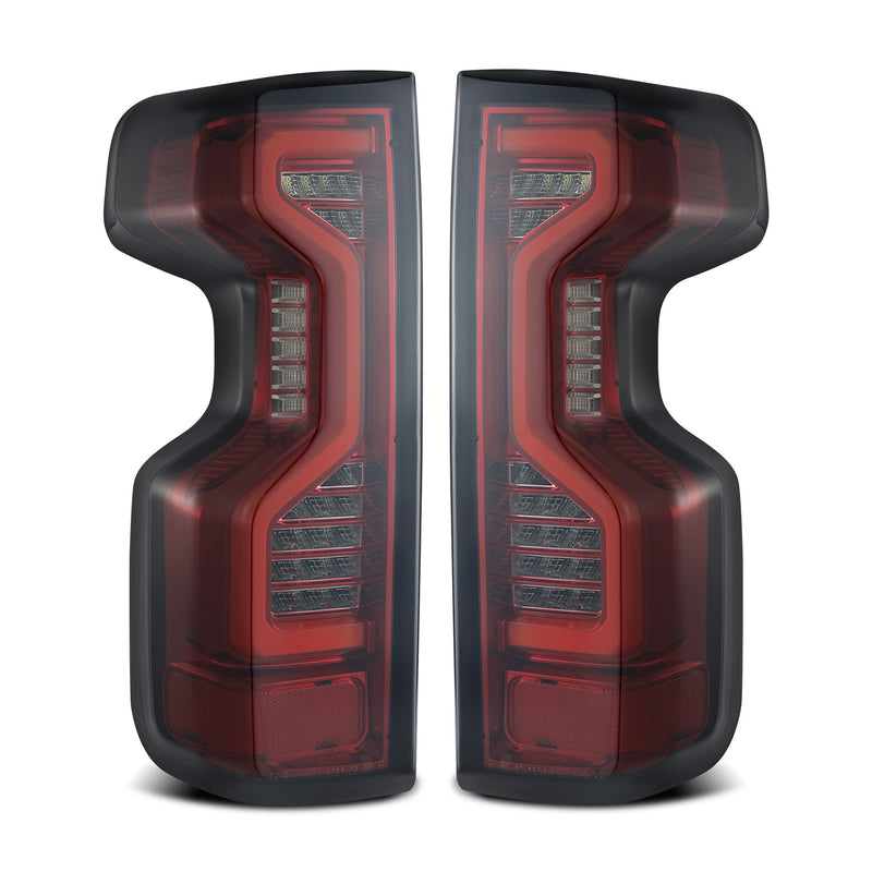 ALPHAREX - PRO-Series LED Tail Lights | Red Smoke | 19-23 Chevrolet Silverado 1500/20-23 Silverado 2500HD/3500HD-Tail Lights-Deviate Dezigns (DV8DZ9)