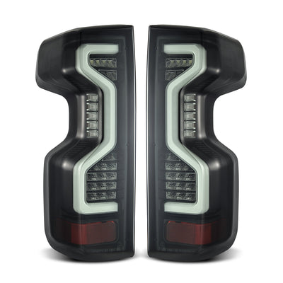 ALPHAREX - PRO-Series LED Tail Lights | Jet Black | 19-23 Chevrolet Silverado 1500/20-23 Silverado 2500HD/3500HD-Tail Lights-Deviate Dezigns (DV8DZ9)