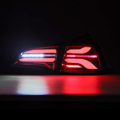 ALPHAREX - PRO | Red Smoke | Tesla Model 3 17-22 | Model Y 20-22-Taillights-Deviate Dezigns (DV8DZ9)