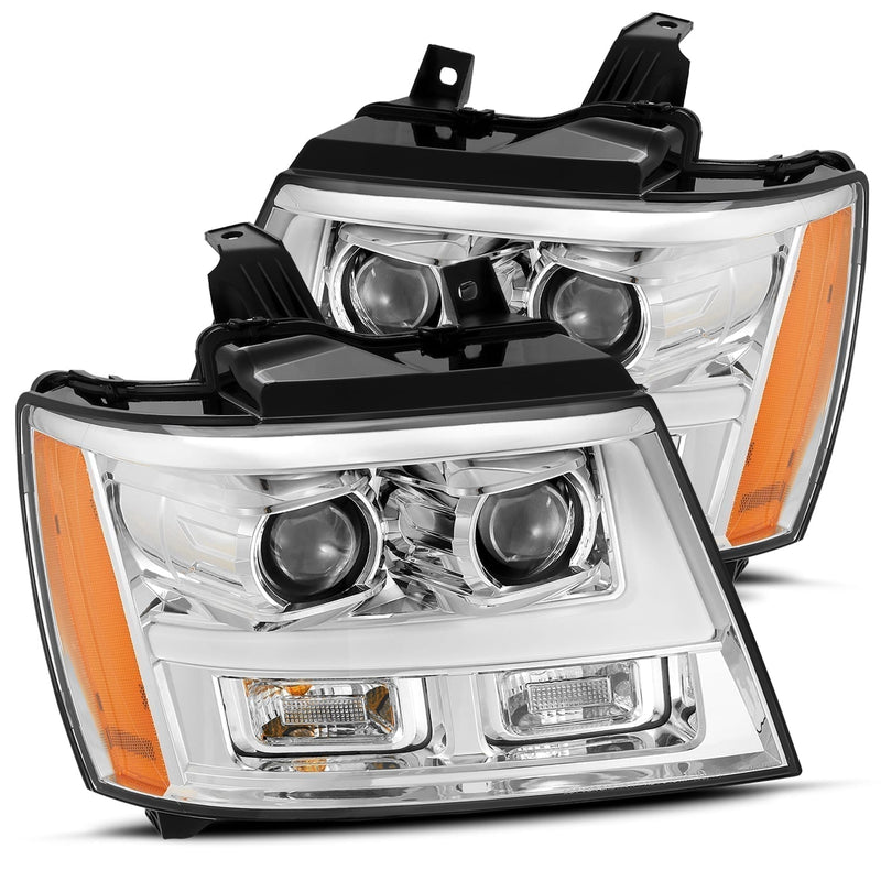 ALPHAREX - PRO | Chrome | 2007-2014 Chevrolet Tahoe/Suburban-Headlights-Deviate Dezigns (DV8DZ9)