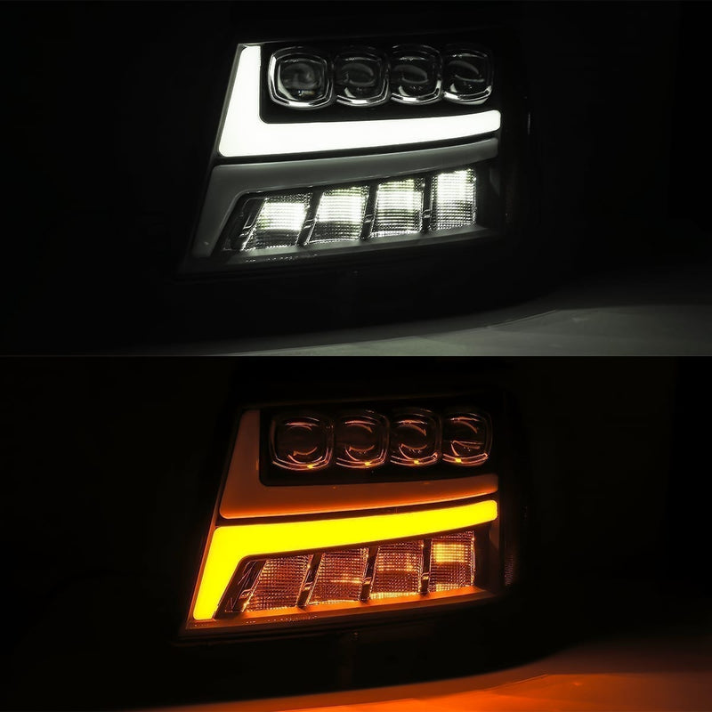 ALPHAREX - NOVA | Jet Black | 07-14 Chevrolet Tahoe / Suburban / 07-13 Avalanche-Tail Lights-Deviate Dezigns (DV8DZ9)