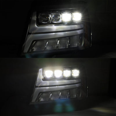 ALPHAREX - NOVA | Jet Black | 07-14 Chevrolet Tahoe / Suburban / 07-13 Avalanche-Tail Lights-Deviate Dezigns (DV8DZ9)