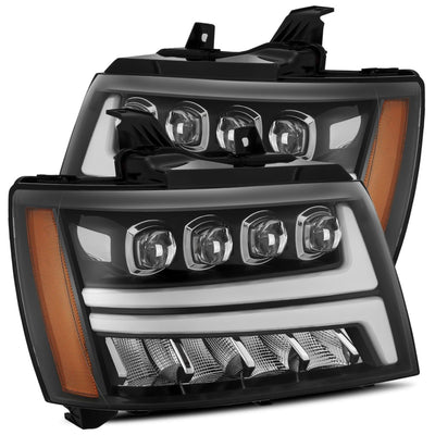 ALPHAREX - NOVA | Jet Black | 07-14 Chevrolet Tahoe / Suburban / 07-13 Avalanche-Tail Lights-Deviate Dezigns (DV8DZ9)