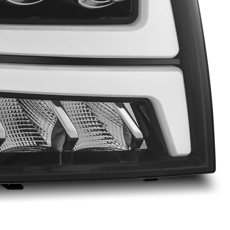 ALPHAREX - NOVA | Jet Black | 07-14 Chevrolet Tahoe / Suburban / 07-13 Avalanche-Tail Lights-Deviate Dezigns (DV8DZ9)