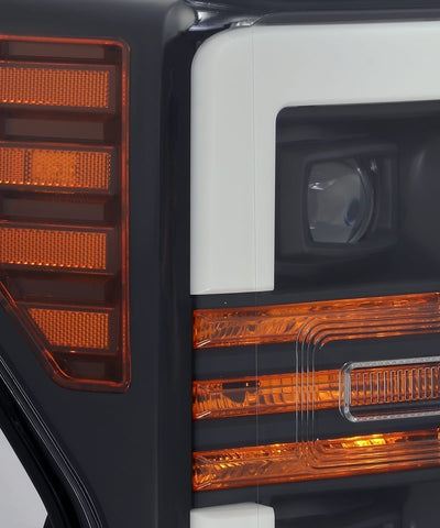 ALPHAREX - PRO | Black | 2017-2019 Ford Super Duty-Headlights-Deviate Dezigns (DV8DZ9)