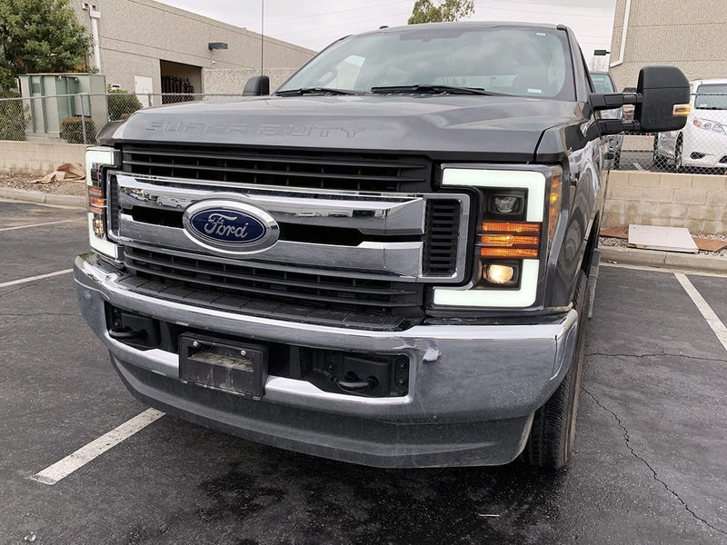 ALPHAREX - PRO | Black | 2017-2019 Ford Super Duty-Headlights-Deviate Dezigns (DV8DZ9)