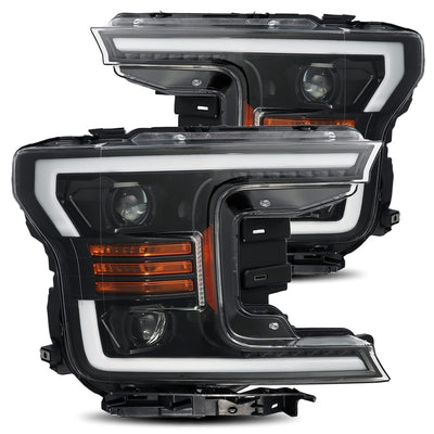 ALPHAREX - LUXX | Jet Black | 2018-2020 Ford F-150-Headlights-Deviate Dezigns (DV8DZ9)