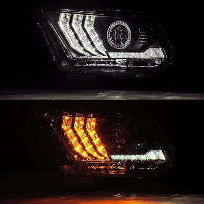 Alpharex - LUXX | Chrome | Ford Mustang | 10-12-Headlights-Deviate Dezigns (DV8DZ9)