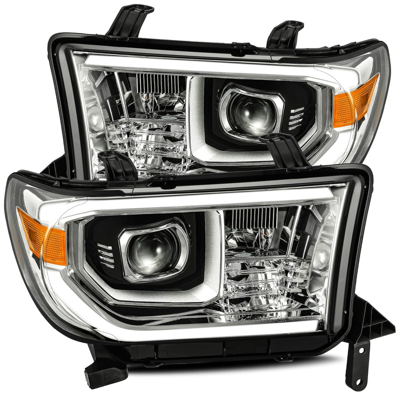 ALPHAREX - 07-13 Toyota Tundra/08-13 Toyota Sequoia LUXX-Series LED Projector Headlights Chrome (Without Level Adjuster)-Lighting-Deviate Dezigns (DV8DZ9)