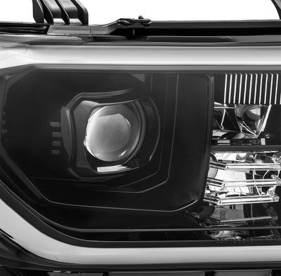 ALPHAREX - 07-13 Toyota Tundra PRO-Series LED Projector Headlights Alpha Black (With Level Adjuster)-Lighting-Deviate Dezigns (DV8DZ9)