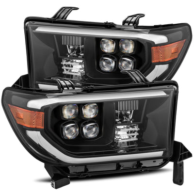 ALPHAREX - 07-13 Toyota Tundra NOVA-Series LED Projector Headlights Alpha-Black (W/O Level Adjuster)-Lighting-Deviate Dezigns (DV8DZ9)