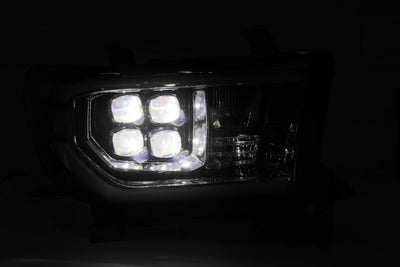 ALPHAREX - 07-13 Toyota Tundra NOVA-Series LED Projector Headlights Alpha-Black (W/O Level Adjuster)-Lighting-Deviate Dezigns (DV8DZ9)