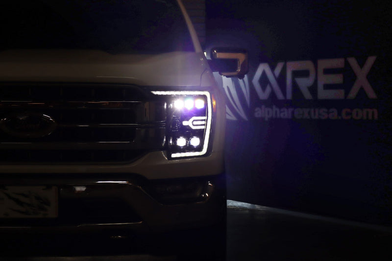 ALPHAREX - NOVA | Alpha Black | 21-23 Ford F-150-Headlights-Deviate Dezigns (DV8DZ9)