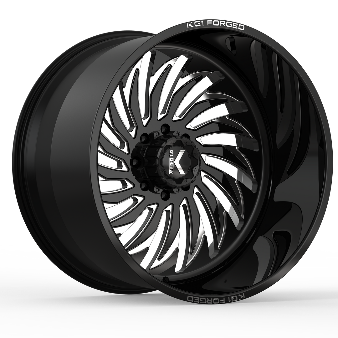 KG1 Forged - Hurricane | Legend Series | Black and Milled – Raized