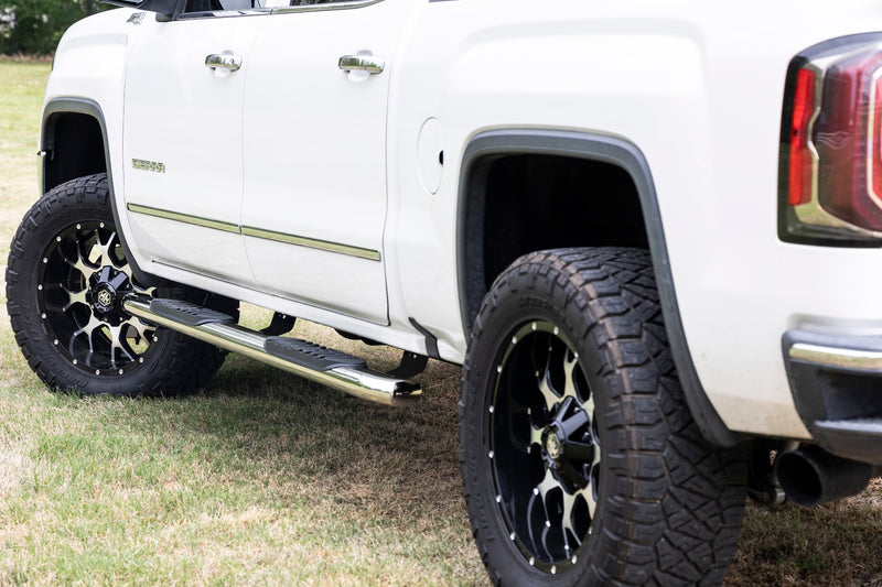 Rough Country  | Oval Steps | Stainless | Crew Cab | DEF Tank | Chevy/GMC 1500/2500HD/3500HD (07-19)