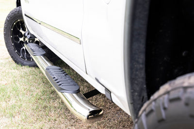 Rough Country  | Oval Steps | Stainless | Crew Cab | DEF Tank | Chevy/GMC 1500/2500HD/3500HD (07-19)