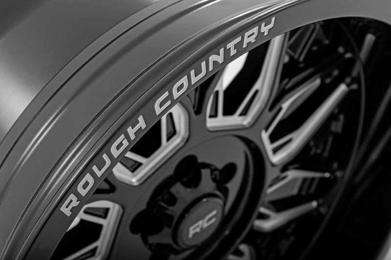 Rough Country  | Rough Country 86 Series Wheel | One-Piece | Gloss Black | 20x10