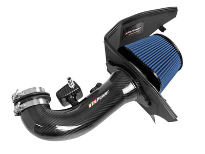 aFe 19-20 GM Trucks 5.3L/6.2L Track Series Carbon Fiber Cold Air Intake System With Pro 5R Filters-Cold Air Intakes-Deviate Dezigns (DV8DZ9)