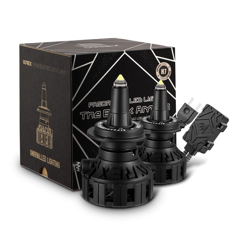 ALPHAREX - Black Ammo Panoramic LED Light Bulbs-Headlights-Deviate Dezigns (DV8DZ9)