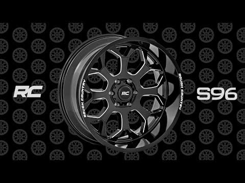 Rough Country  | Rough Country 96 Series Wheel | One-Piece | Gloss Black | 22x10