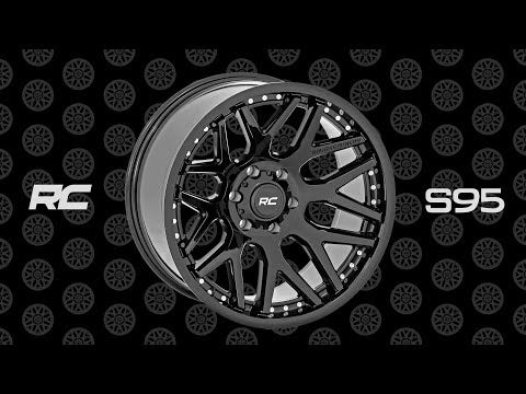 Rough Country  | Rough Country 95 Series Wheel | One-Piece | Gloss Black | 22x10 |