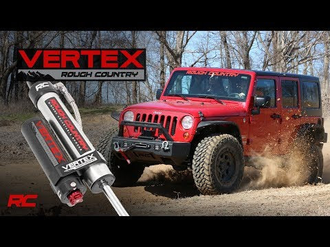 Rough Country  | Vertex 2.5 Adj Front Shocks | 5-7.5" | NTD Lifts Only | Chevy/GMC 2500HD/3500HD (11-23)