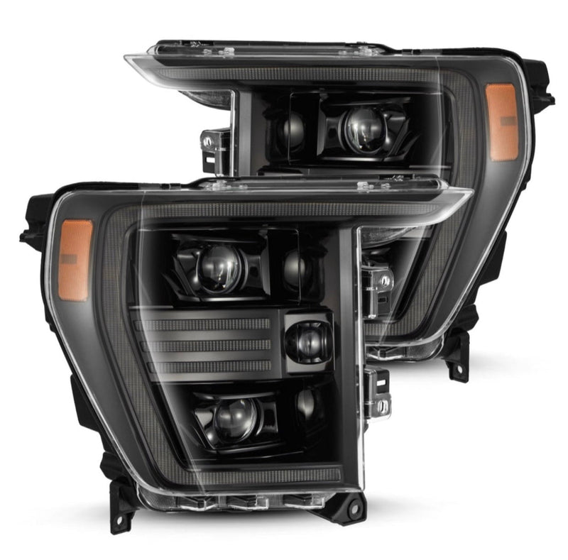 ALPHAREX - 21-22 Ford F150 PRO-Series LED Projector Headlights Alpha-Black (Pre-Order Now) (ETA end of Jan)-Headlights-Deviate Dezigns (DV8DZ9)