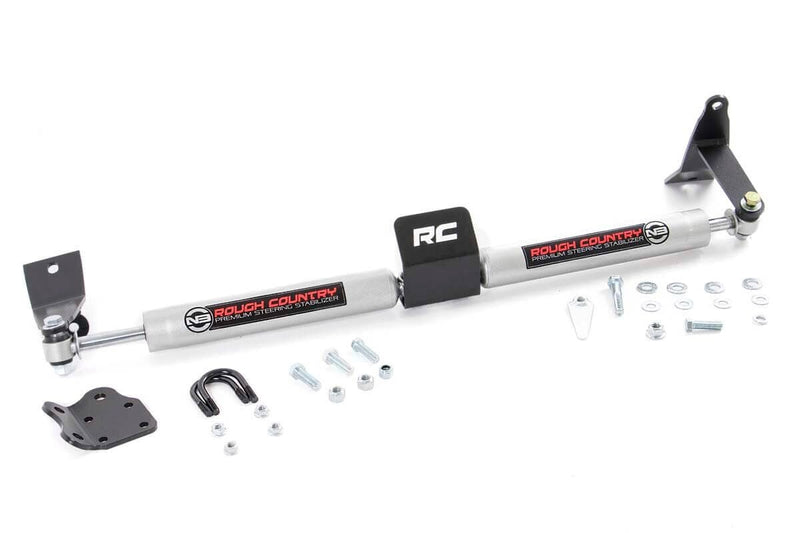 Rough Country  | N3 Steering Stabilizer | Dual | 2-8 Inch Lift | Ram 2500 (10-13)/3500 (10-12)