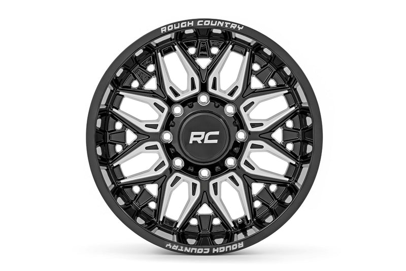 Rough Country  | Rough Country 86 Series Wheel | One-Piece | Gloss Black | 22x10 |