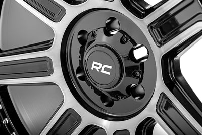 Rough Country  | Rough Country 89 Series Wheel | One-Piece | Black Machined Gun Metal | 20x10