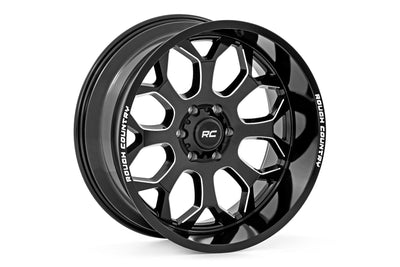 Rough Country  | Rough Country 96 Series Wheel | One-Piece | Gloss Black | 22x10